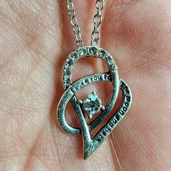 Amazon "I Love You To The Moon And Back" Pendant Necklace - Picture 14 of 16